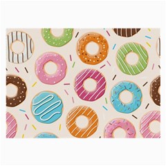 Colored Doughnuts Pattern Large Glasses Cloth by Bigfootshirtshop