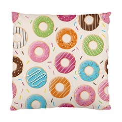 Colored Doughnuts Pattern Standard Cushion Case (two Sides) by Bigfootshirtshop