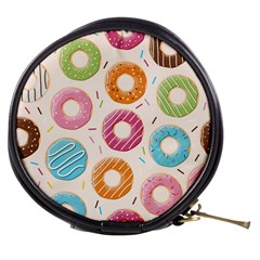 Colored Doughnuts Pattern Mini Makeup Bags by Bigfootshirtshop