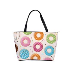 Colored Doughnuts Pattern Shoulder Handbags by Bigfootshirtshop