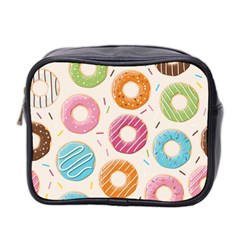 Colored Doughnuts Pattern Mini Toiletries Bag 2-side by Bigfootshirtshop