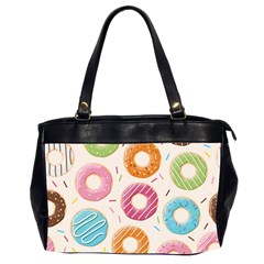 Colored Doughnuts Pattern Office Handbags (2 Sides)  by Bigfootshirtshop