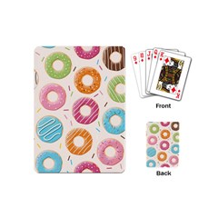 Colored Doughnuts Pattern Playing Cards (mini)  by Bigfootshirtshop