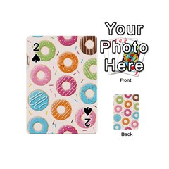 Colored Doughnuts Pattern Playing Cards 54 (mini)  by Bigfootshirtshop