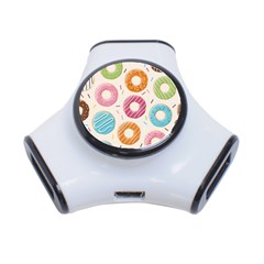 Colored Doughnuts Pattern 3-port Usb Hub by Bigfootshirtshop