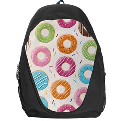 Colored Doughnuts Pattern Backpack Bag by Bigfootshirtshop