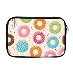 Colored Doughnuts Pattern Apple Macbook Pro 17  Zipper Case by Bigfootshirtshop