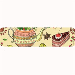 Colored Afternoon Tea Pattern Large Bar Mats