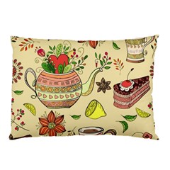 Colored Afternoon Tea Pattern Pillow Case