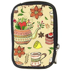 Colored Afternoon Tea Pattern Compact Camera Cases