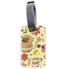 Colored Afternoon Tea Pattern Luggage Tags (two Sides) by Bigfootshirtshop