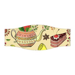 Colored Afternoon Tea Pattern Stretchable Headband by Bigfootshirtshop