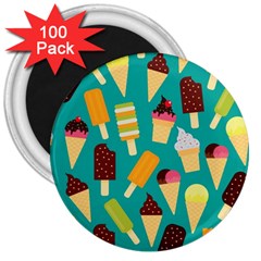 Summer Treats 3  Magnets (100 Pack) by Bigfootshirtshop