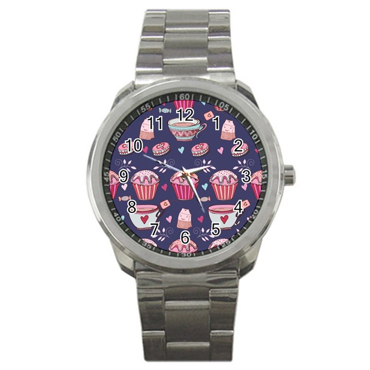 Afternoon Tea And Sweets Sport Metal Watch