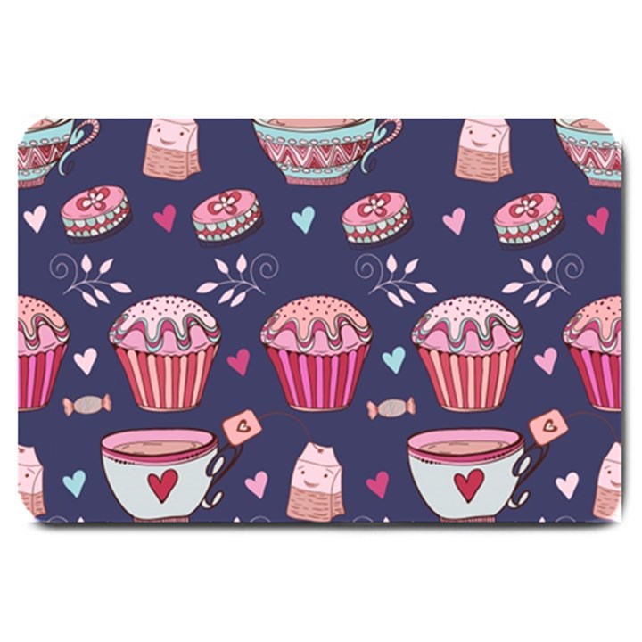 Afternoon Tea And Sweets Large Doormat 