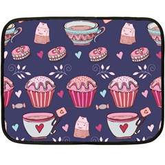 Afternoon Tea And Sweets Double Sided Fleece Blanket (mini)  by Bigfootshirtshop