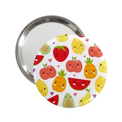 Happy Fruits Pattern 2 25  Handbag Mirrors by Bigfootshirtshop