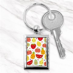 Happy Fruits Pattern Key Chains (rectangle)  by Bigfootshirtshop