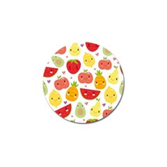 Happy Fruits Pattern Golf Ball Marker (10 Pack) by Bigfootshirtshop