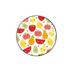 Happy Fruits Pattern Hat Clip Ball Marker (4 Pack) by Bigfootshirtshop