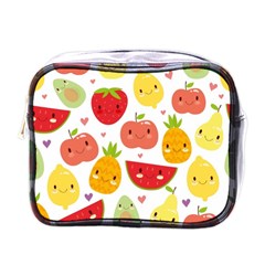 Happy Fruits Pattern Mini Toiletries Bags by Bigfootshirtshop