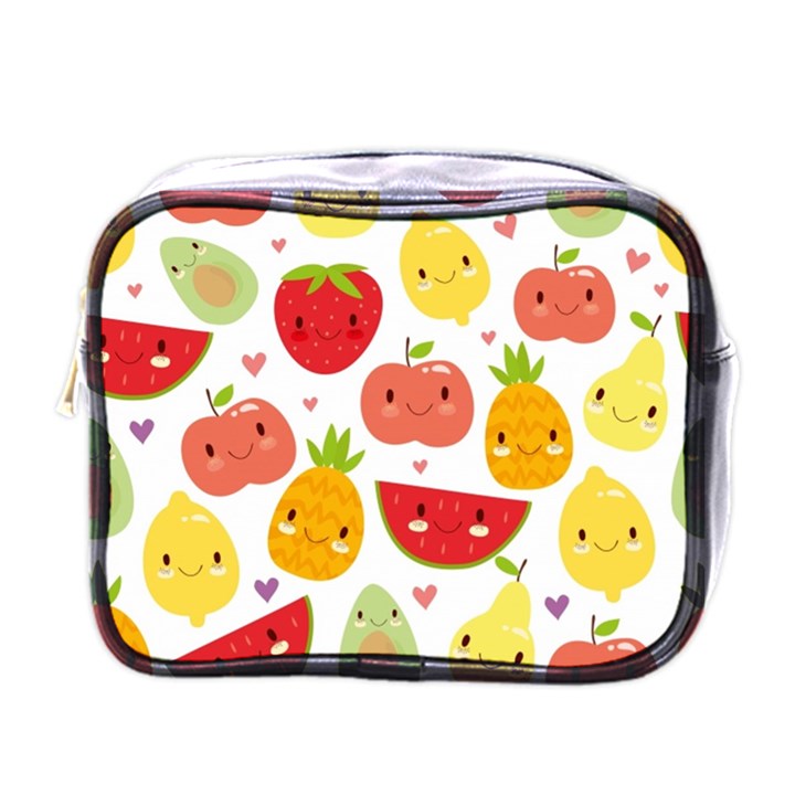 Happy Fruits Pattern Mini Toiletries Bags