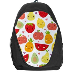 Happy Fruits Pattern Backpack Bag by Bigfootshirtshop