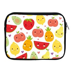 Happy Fruits Pattern Apple Ipad 2/3/4 Zipper Cases by Bigfootshirtshop