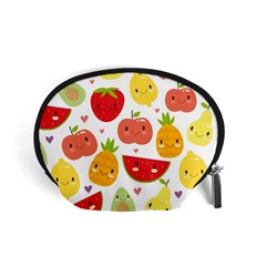 Happy Fruits Pattern Accessory Pouches (small)  by Bigfootshirtshop