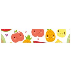 Happy Fruits Pattern Small Flano Scarf by Bigfootshirtshop