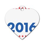 WTF? 2016 Dog Tag Heart (One Side) Front