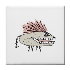 Monster Rat Hand Draw Illustration Tile Coasters by dflcprints