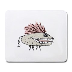 Monster Rat Hand Draw Illustration Large Mousepads by dflcprints