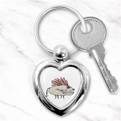 Monster Rat Hand Draw Illustration Key Chains (heart)  by dflcprints