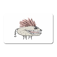 Monster Rat Hand Draw Illustration Magnet (rectangular) by dflcprints