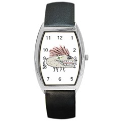 Monster Rat Hand Draw Illustration Barrel Style Metal Watch by dflcprints