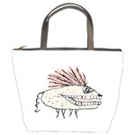 Monster Rat Hand Draw Illustration Bucket Bags Front