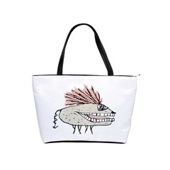 Monster Rat Hand Draw Illustration Shoulder Handbags by dflcprints