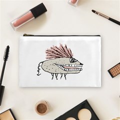 Monster Rat Hand Draw Illustration Cosmetic Bag (medium)  by dflcprints