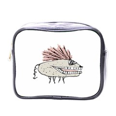 Monster Rat Hand Draw Illustration Mini Toiletries Bags by dflcprints