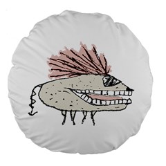 Monster Rat Hand Draw Illustration Large 18  Premium Round Cushions by dflcprints