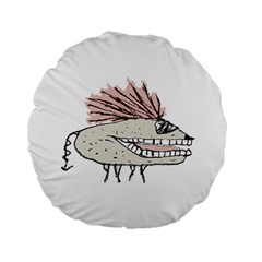 Monster Rat Hand Draw Illustration Standard 15  Premium Flano Round Cushions by dflcprints