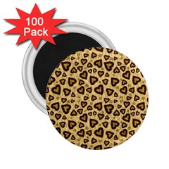 Leopard Heart 01 2 25  Magnets (100 Pack)  by jumpercat