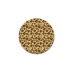 Leopard Heart 01 Golf Ball Marker by jumpercat