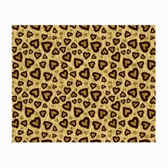 Leopard Heart 01 Small Glasses Cloth (2-side) by jumpercat