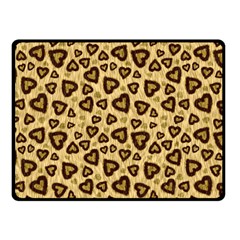 Leopard Heart 01 Fleece Blanket (small) by jumpercat