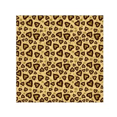 Leopard Heart 01 Small Satin Scarf (square) by jumpercat