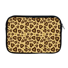 Leopard Heart 01 Apple Macbook Pro 17  Zipper Case by jumpercat