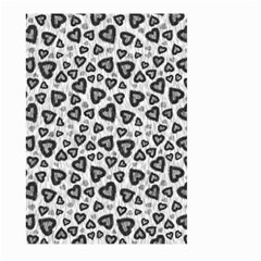 Leopard Heart 02 Large Garden Flag (two Sides) by jumpercat