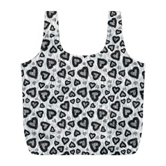 Leopard Heart 02 Full Print Recycle Bags (l)  by jumpercat